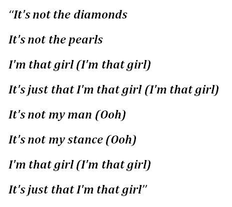 i'm that girl lyrics